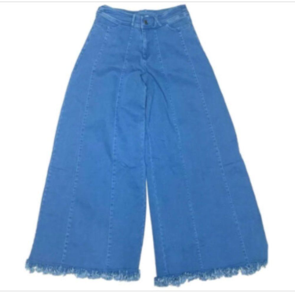Rich Fashion Womens Wide Leg Straight Jeans Size 6